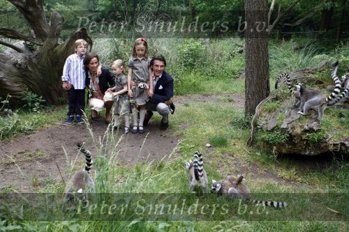 Apeldoorn 30 mei 2008
Prins Maurits Prinses Marilene en hun kinderen Prinses Anna Prins Lucas en Prinses Felicia  tijdens fotoshoot vanwege 10 jarig huwelijk in de apenheul.