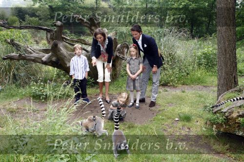 Apeldoorn 30 mei 2008
Prins Maurits Prinses Marilene en hun kinderen Prinses Anna Prins Lucas en Prinses Felicia  tijdens fotoshoot vanwege 10 jarig huwelijk in de apenheul.