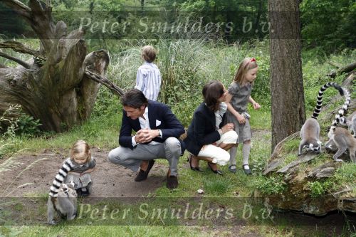 Apeldoorn 30 mei 2008
Prins Maurits Prinses Marilene en hun kinderen Prinses Anna Prins Lucas en Prinses Felicia  tijdens fotoshoot vanwege 10 jarig huwelijk in de apenheul.