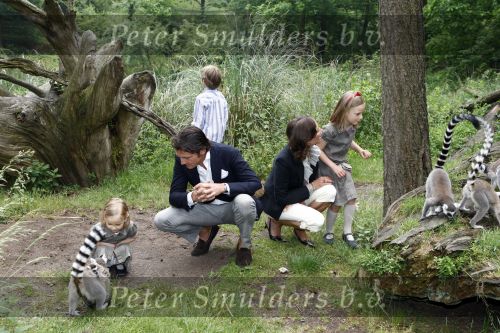 Apeldoorn 30 mei 2008
Prins Maurits Prinses Marilene en hun kinderen Prinses Anna Prins Lucas en Prinses Felicia  tijdens fotoshoot vanwege 10 jarig huwelijk in de apenheul.