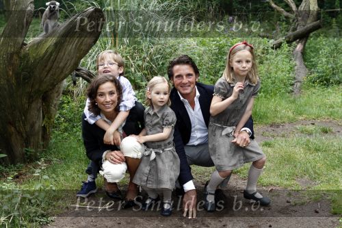 Apeldoorn 30 mei 2008
Prins Maurits Prinses Marilene en hun kinderen Prinses Anna Prins Lucas en Prinses Felicia  tijdens fotoshoot vanwege 10 jarig huwelijk in de apenheul.