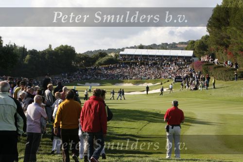 4 November 2007 Valderrama Golfclub ( Spanje )
Finaledag Volvo Masters Seizoen 2007
De Green van Hole 17 van golfbaan Valderrama