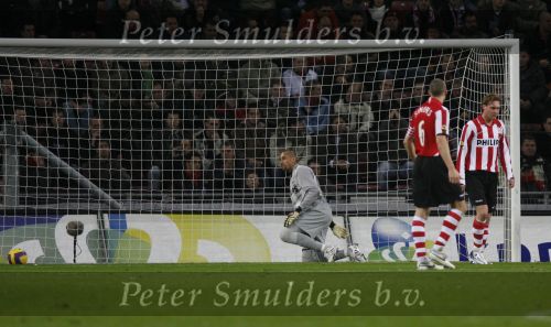 Eindhoven, 8 December 2007 Kompetitie PSV-Roda JC, eindstand 2-4 
Seizoen 2007/2008
Gomes verslagen