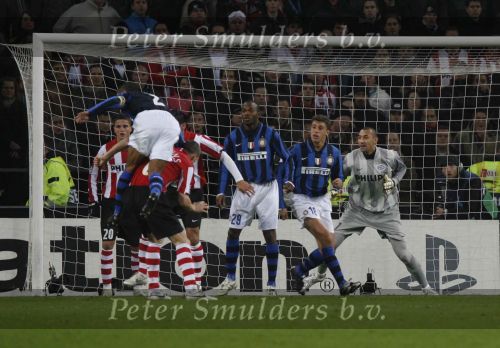 Eindhoven, 12 December 2007
Champions League wedstrijd PSV-Internationale Milan, eindstand 0-1 Seizoen 2007/2008
Gomes