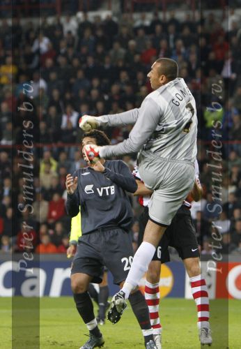 Eindhoven, 19 September 2007 Seizoen 2007/2008 
Eerste wedstrijd Champions League PSV-CSKA Moskou, eindstand 2-1 doelman Gomes