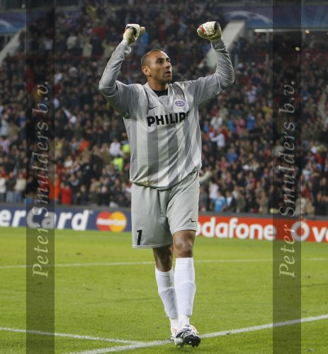 Eindhoven, 19 September 2007 Seizoen 2007/2008 
Eerste wedstrijd Champions League PSV-CSKA Moskou, eindstand 2-1 Een blije doelman Gomes