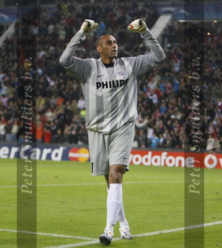 Eindhoven, 19 September 2007 Seizoen 2007/2008 
Eerste wedstrijd Champions League PSV-CSKA Moskou, eindstand 2-1 Een blije doelman Gomes