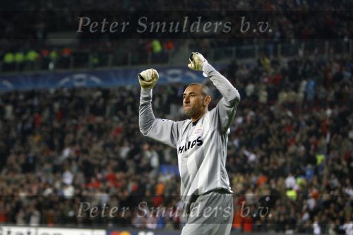 Eindhoven, 19 September 2007 Seizoen 2007/2008 
Eerste wedstrijd Champions League PSV-CSKA Moskou, eindstand 2-1 Een blije doelman Gomes