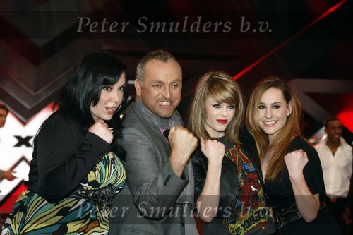 Hilversum 17 maart 2009
Presentatie van de finalisten van the X factor in studio 22. Martiujn Krabbe en Wendy v Dijk Presenteren het programma. Gordon met team
Peter Smulders bv
