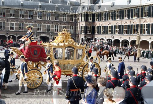 Den Haag 18 september 2007
Koningin Beatrix Prins Willem Alexander Maxima Prinses Margriet Pieter v Vollenhoven Prins Constantijn en Prinses Laurentien bij prinsjesdag met de gouden koets.