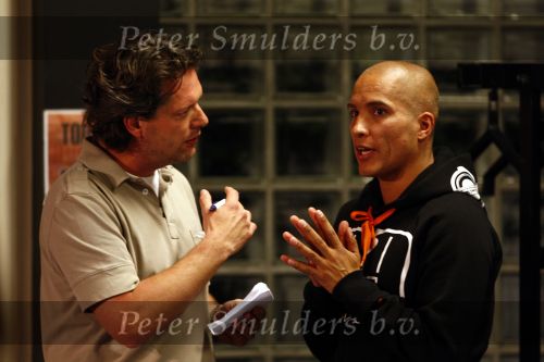 Hilversum 1 mei 2009
Roan X factor in gesprek met story verslaggever Guido den Aantrekker.
Peter Smulders bv