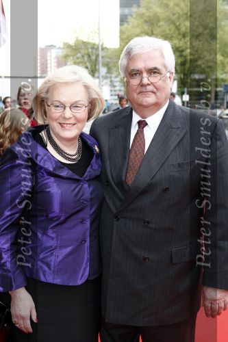 Utrecht 28 april 2009
Pieter v Vollenhoven viert zijn 70e verjaardag in het Beatrix theater in Utrecht. hanja Maij Weggen met man Peter Maij
Peter Smulders bv