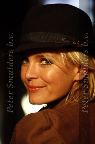 Amsterdam 23 januari 2008
Modeshow Blue Blood tijdens amsterdam fashion week. Hanna Verboom met hoed op