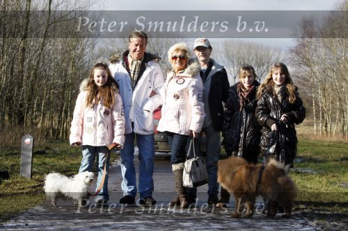 Diemen 14  februari 2009
Wandeltocht voor honden in het diemer bos. Hanny en Ton Veerkamp met zoon en kleinkinderen
Peter Smulders bv