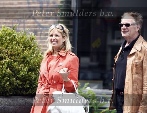 Amsterdam 18 juni 2008
Hans Dulfer en dochter Candy Dulfer  samen aan het winkelen op de cornelis schuytstraat.