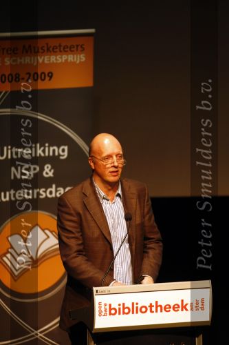 Amsterdam 27 februari 2008
Haye v d Heyden spreekt bij uitreiking boekenprijs.
Peter Smulders bv