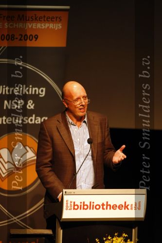 Amsterdam 27 februari 2008
Haye v d Heyden spreekt bij uitreiking boekenprijs.
Peter Smulders bv