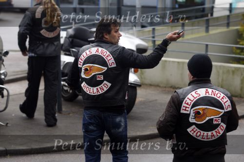 Amsterdam 29 oktober 2007
Rechtzaak  tegen de hells angels . oa Bram Moszkowicz en Big Willem v Boxtel zijn aanwezig.