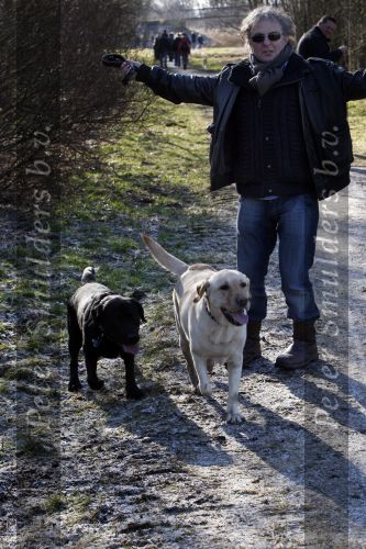 Diemen 14 februari 2009
Huub en resie Stapel en hun hond Nero doen mee met tocht voor het goede doel ivm honden in het Diemer Bos.
Peter Smulders bv