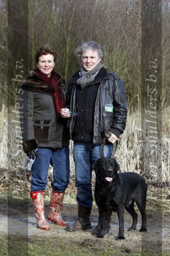 Diemen 14 februari 2009
Huub en resie Stapel en hun hond Nero doen mee met tocht voor het goede doel ivm honden in het Diemer Bos.
Peter Smulders bv