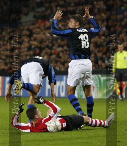 Eindhoven, 12 December 2007
Champions League wedstrijd PSV-Internationale Milan, eindstand 0-1 Seizoen 2007/2008
Ibrahim Afellay