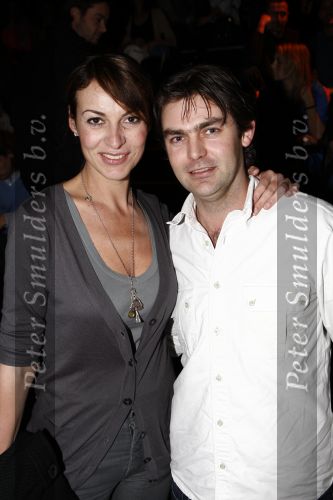 Amsterdam 23 januari 2008
Modeshow Blue Blood tijdens amsterdam fashion week. Irene v d Laar met vriend Sander