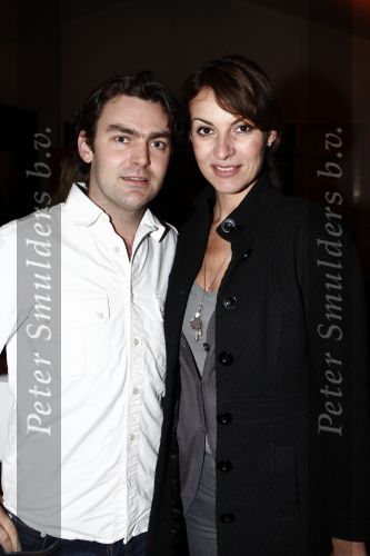 Amsterdam 23 januari 2008
Modeshow Blue Blood tijdens amsterdam fashion week. Irene v d Laar met vriend Sander