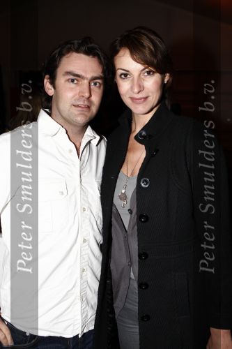 Amsterdam 23 januari 2008
Modeshow Blue Blood tijdens amsterdam fashion week. Irene v d Laar met vriend Sander