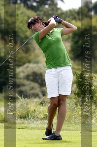 Zandvoort 16 augustus 2008
Golfwedstrijd met bn ers voor klm open op de golfbaan in Zandvoort.
 Isa Hoes