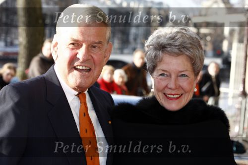 Amsterdam 1 februari 2008
Feest koningin Beatrix en Prinses Margriet voor hun 70e en 65e verjaardag in Carre.
 Jaap en Mary Rost Onnes