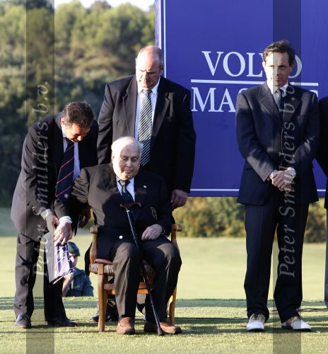 4 November 2007 Valderrama Golfclub ( Spanje )
Finaledag Volvo Masters Seizoen 2007
Eigenaar van Golfbaan Valderrama Patino Sr. met zijn zoon en opvolger Felipe Ortiz Patino
