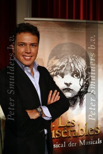 Amsterdam 22 februari 2008. Jamai Loman tijdens presentatie Les Miserables in focus studios.
