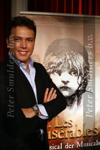 Amsterdam 22 februari 2008. Jamai Loman tijdens presentatie Les Miserables in focus studios.