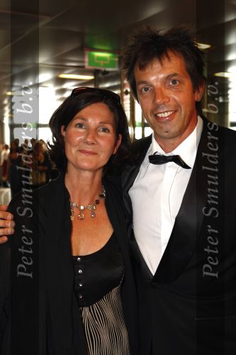 Amsterdam 7 juni 2008
Het damdiner tbv het aidsfonds in de HMH Heineken Music Hall. 
Jan Douwe Kroeske met vrouw