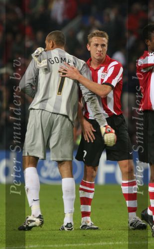 Eindhoven, 19 September 2007 Seizoen 2007/2008 
Eerste wedstrijd Champions League PSV-CSKA Moskou, eindstand 2-1
Jan Kromkamp