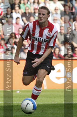 Eindhoven, 23 September 2007 Seizoen 2007/2008 Kompetitewedstrijd PSV-Feyenoord, eindstand 4-0
Jan Kromkamp