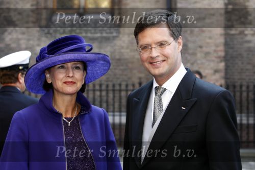 Den Haag 16 september 2008
Prinsjesdag 2008 op het binnenhof. 
Jan Peter Balkenende met zijn vrouw Bianca Balkenende
