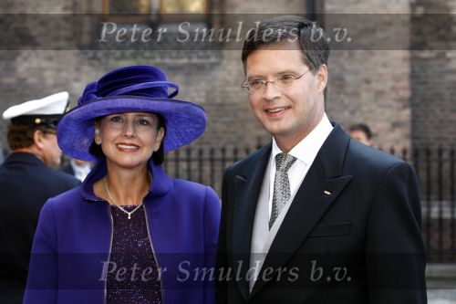 Den Haag 16 september 2008
Prinsjesdag 2008 op het binnenhof. 
Jan Peter Balkenende met zijn vrouw Bianca Balkenende