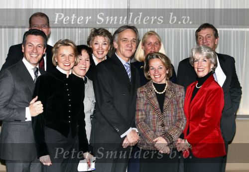 Schiphol 23 januari 2008
Opening nieuwe VIP centrum en koninklijke loge op schiphol door Koningin Beatrix.
Gerlach Fontaine begeleidt haar. jan Willem v Vollenhoven met colega\'s