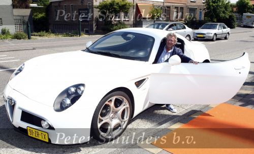 Amstelveen 21 mei 2008
Jan des Bouvrie met zijn speciale Alfa Romeo.