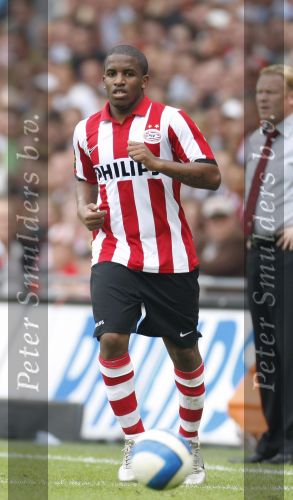 Eindhoven, 23 September 2007 Seizoen 2007/2008 Kompetitewedstrijd PSV-Feyenoord, eindstand 4-0
Jefferson Farfan