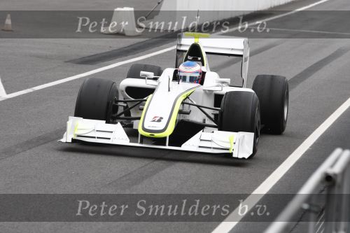 Barcelona 11 maart 2009
Test dag voor de formule 1 teams op het circuit van Barcelona. Jenson Button in een Ross Brawn GP
Peter Smulders bv