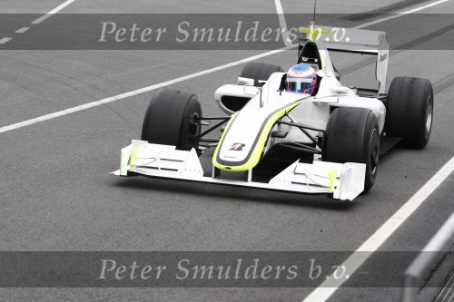 Barcelona 11 maart 2009
Test dag voor de formule 1 teams op het circuit van Barcelona. Jenson Button in een Ross Brawn GP
Peter Smulders bv