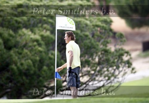 Faro 5 mei 2008
Linda de Mol Julian Noah en Jeroen Rietbergen aan het golfen tijdens hun vakantie op vale do lobo.
Peter Smulders bv