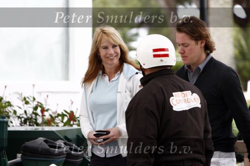 Vale do Lobo 24 februari 2008
Linda de Mol golfend met haar nieuwe vriend Jeroen Rietbergen op vale do lobo  waar Linda een huis heeft.
Peter Smulders bv