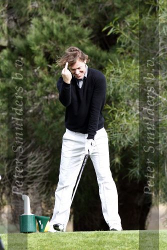 Vale do Lobo 24 februari 2008
Linda de Mol golfend met haar nieuwe vriend Jeroen Rietbergen op vale do lobo  waar Linda een huis heeft. middelvinger
Peter Smulders bv