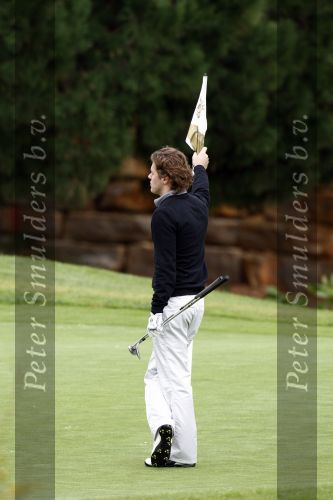 Vale do Lobo 24 februari 2008
Linda de Mol golfend met haar nieuwe vriend Jeroen Rietbergen op vale do lobo  waar Linda een huis heeft.
Peter Smulders bv