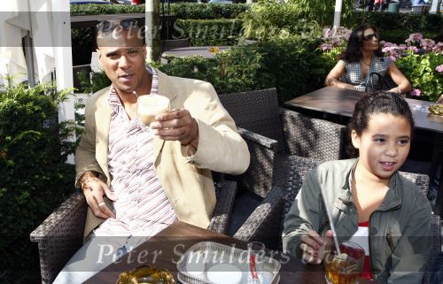 Amsterdam 14 september 2008
Modeshow voor goed doel bij restaurant Sophia. 
Jimmy Geduld met dochter