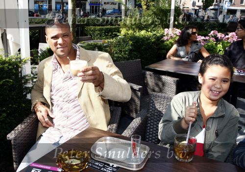 Amsterdam 14 september 2008
Modeshow voor goed doel bij restaurant Sophia. 
Jimmy Geduld met dochter