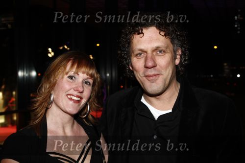 Hilversum 26 januari 2009
Uitreiking gouden beelden bij beeld en geluid op het mediapark. Kees vd Spek met vrouw
Peter Smulders bv